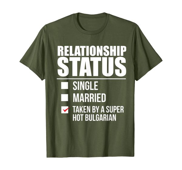 

relationship status taken bulgarian pride bulgaria proud t-shirt, White;black