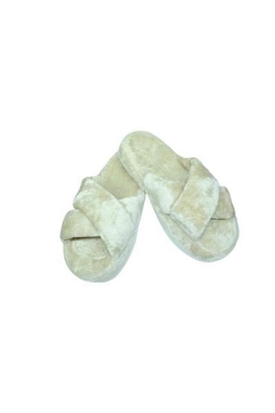 

slippers plush winter house comfortable in-slip-resistant outsole cross women 's, Black