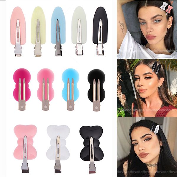 4pcs senza soluzione di continuità senza piegare fermagli per capelli Barrettes senza contrassegno perno arricciacapelli clip trucco senza piega fermaglio per capelli fermaglio per acconciature