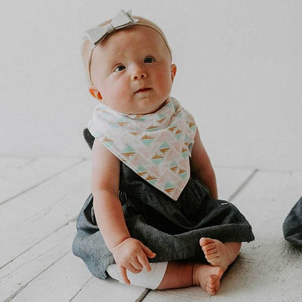 

baby bibs newborn burp cloths girls boys accessories kids triangular towel cotton double cartoon infant feeding scarf b7095