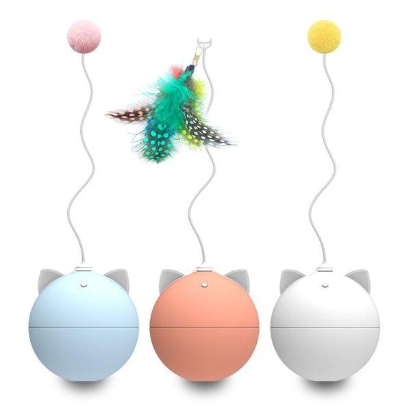 

cat toys interactive ball automatic rolling for cats with colorful light