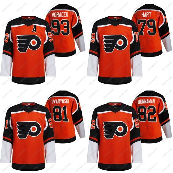 

philadelphia flyers 2021 reverse retro jersey rasmus ristolainen carter hart carsen twarynski connor bunnaman joel farabee eric lindros jaku, Black;red
