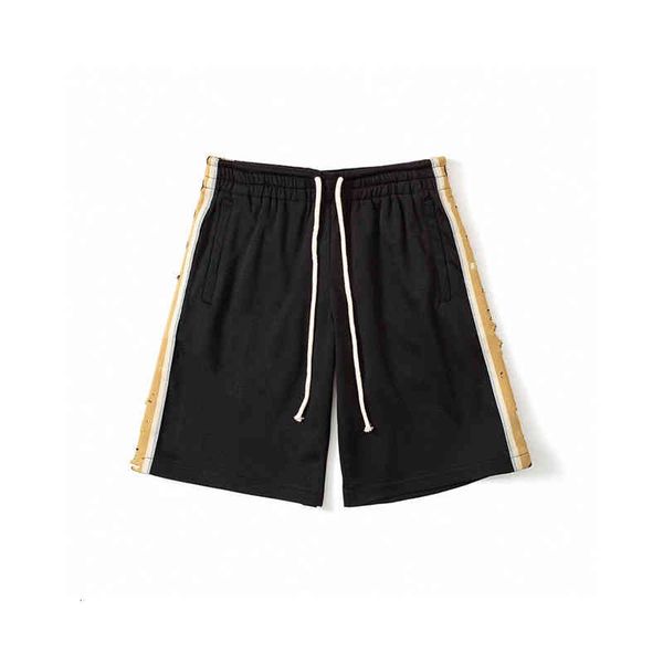 

mens shorts summer designers casual sports fashion quick drying beach pants black and white asian size reflective strip, White;black