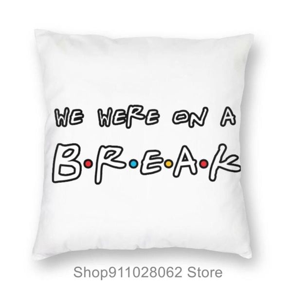 

friend we were on a break throw pillows covers cases velvet pillowcase cushion couch cooling standard size pet protector cushion/decorative