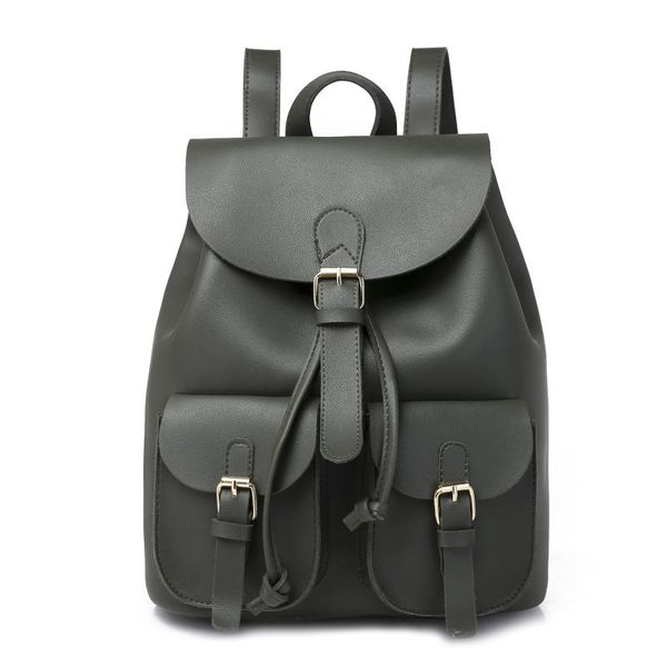 

arrivals women pu leather backpack european and american style pleated