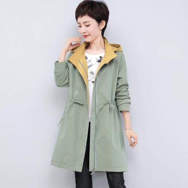 

women's trench coats au0210, Tan;black