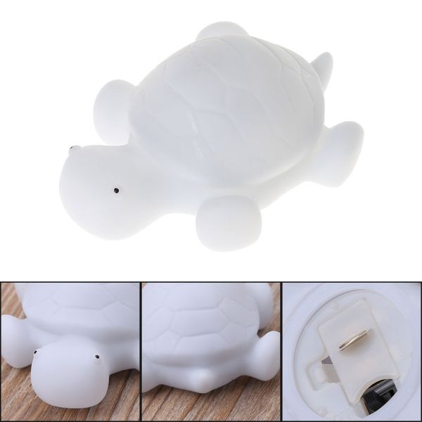 

40jc flashing light up toy turtle led 7 colors changing night light lamp