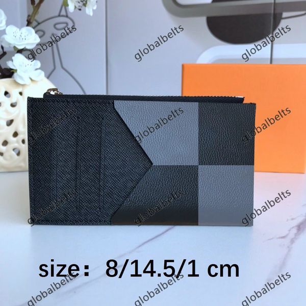 

card holders cards holder passport creditcard 2021 whosale ale women men bussiness no zipper fold purse purses pattern plaid flowers solid c, Brown;gray