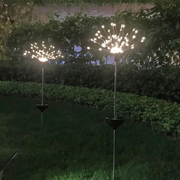 

2pcs 90 led 8 mode string light solar lights waterproof underground lamp lawn lamps