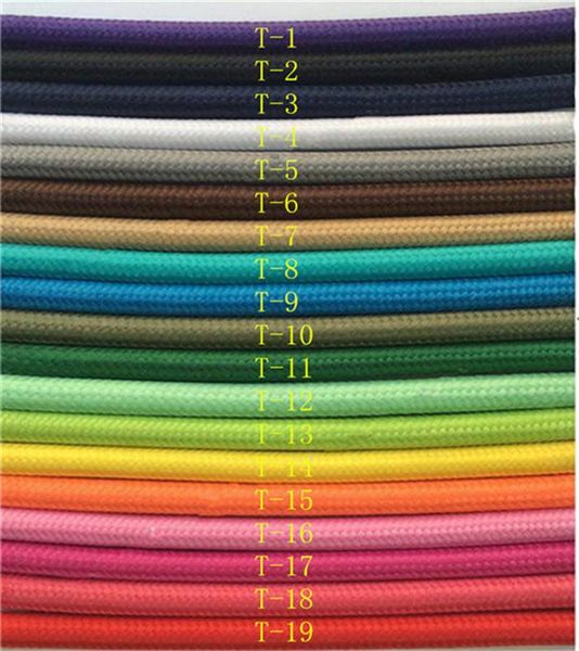 

other lighting accessories 50m 100m 2*0.75 copper cloth covered wire vintage style edison light lamp cord grip twisted fabric flex electric