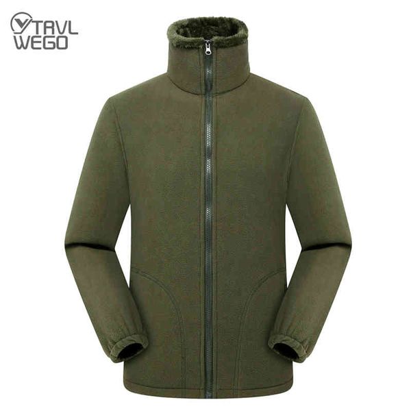 

trvlwego outdoor sports mountaineering camping men's warm collar et, Tan;black