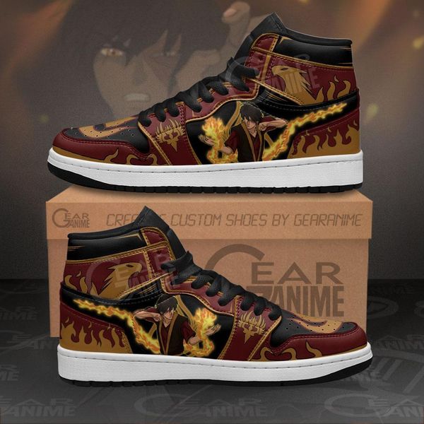 

zuko sneakers custom avatar the last airbender anime shoes