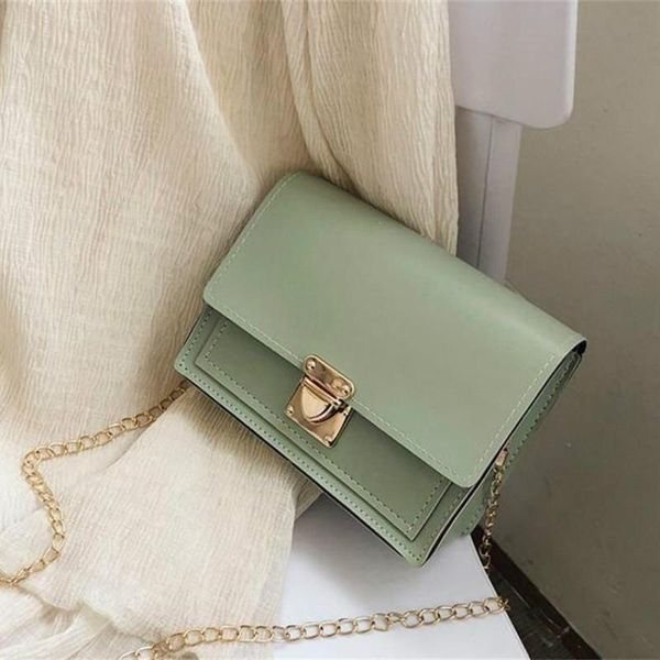 

style women's bag outdoor wild with chain small square fashion version 2021 cross body