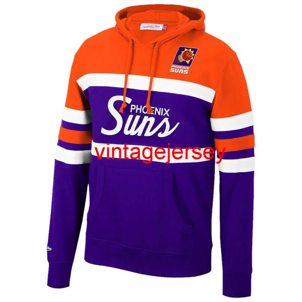 

phoenix mitchell & ness head coach pullover hoodie s-3xl, Blue;black