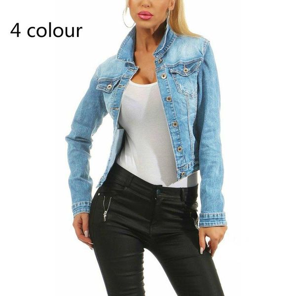 

women's jackets women coats and denim jacket slim baseball uniform spring autumn fashion streetwear for 4 colour, Black;brown