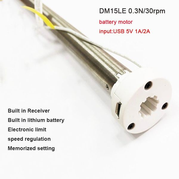 

smart home control updating manual to motorised dooya dm15leu lithium battery tubular motor usb charging 5v 1a 433mhz for roller b