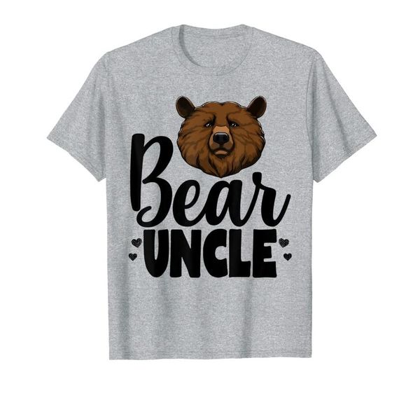 

men's t-shirts bear uncle grizzly brown mountain forest t-shirt, White;black