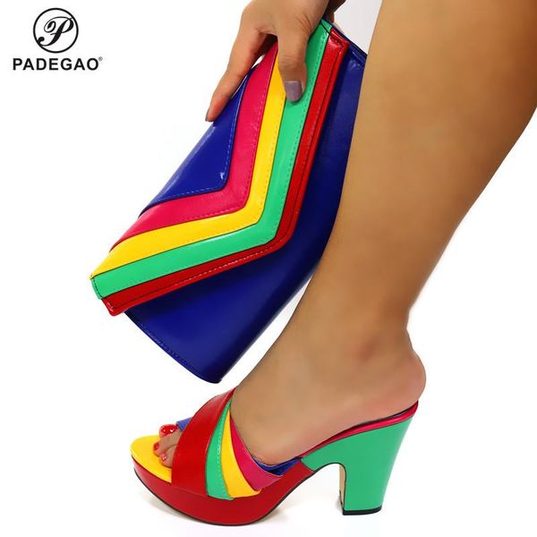 

dress shoes fashion italian women wedding pumps with purse nigerian and matching bags comfy platform sandal shoe high quality, Black