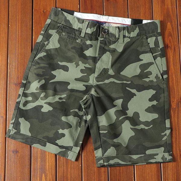 

summer men straight style water wash hem rolled up camouflage denim bottom male trendy vintage cotton casual shorts men's, White;black