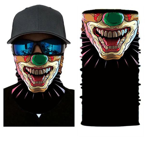 

outdoor printed riding headband clown multifunctional seamls magic headband
