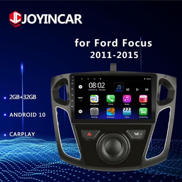 

car video 9" android 10 gps navigation plyaer for focus 2011 2012 2013 2014 2021 auto multimedia radio wifi bt usb 2din