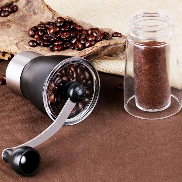 

manual coffee grinders mini grinder portable mill easy disassembly for cleaning stainless steel burr