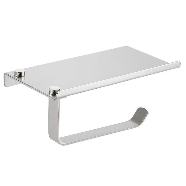 

toilet paper holders wall mounted holder stainless steel tissue mobile phone bathroom roll rack accessories