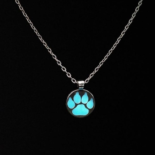 

pendant necklaces vintage luminous bear claw necklace trendy clavicle long, Silver