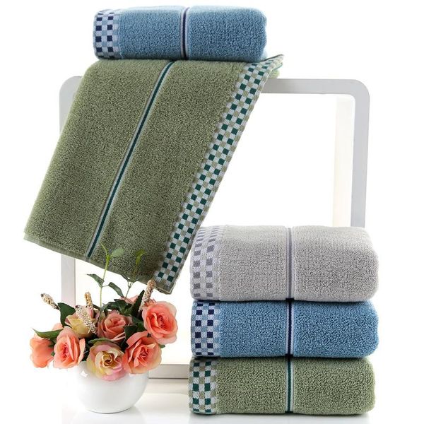 

towel selling men's solid color dark plaid home vital commodity absorbent