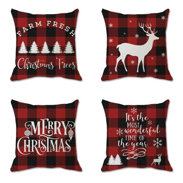 

cushion/decorative pillow merry christmas printing pillowcase dyeing sofa bed home decorative case xmas party santa claus cushion cover navi