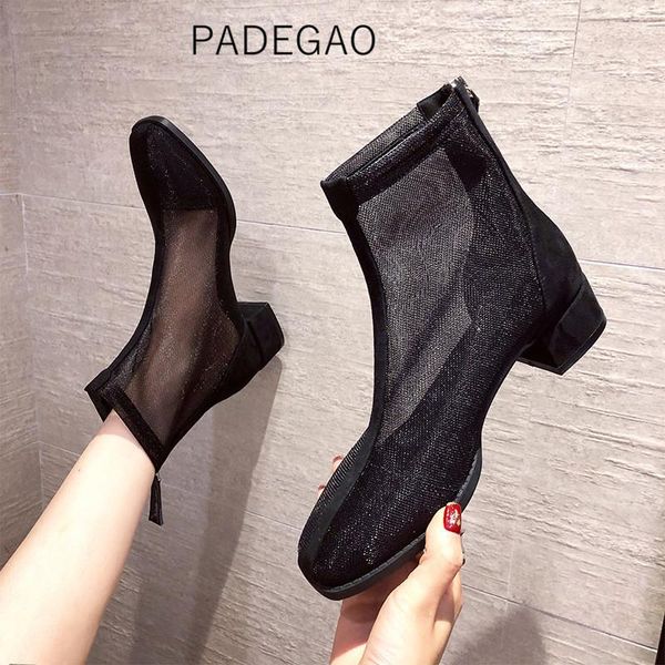 

boots women shoes 2021 casual korean ankle for fashion black
