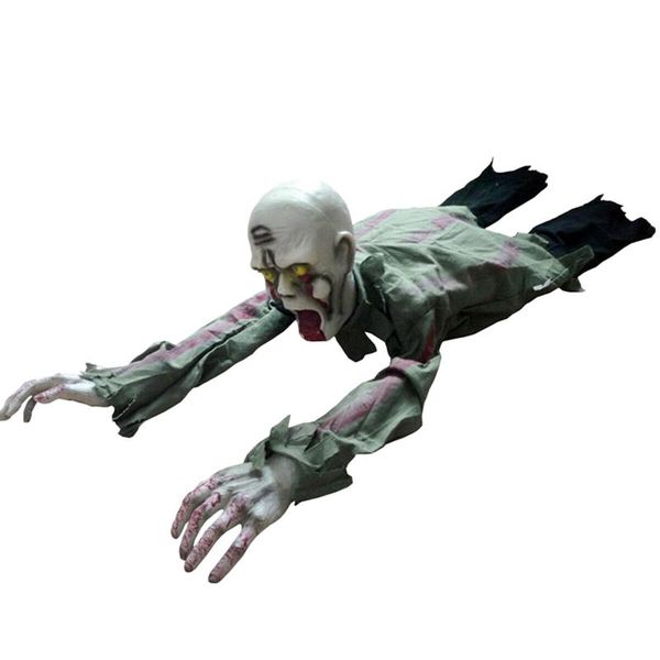 

party decoration halloween crawling zombie prop animated horror haunted house floor decor