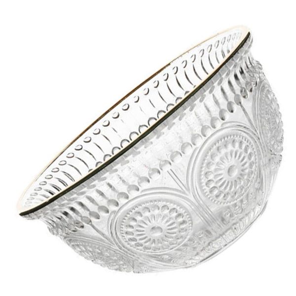 

bowls 1pc retro embossed bowl ice cream glass dessert serving
