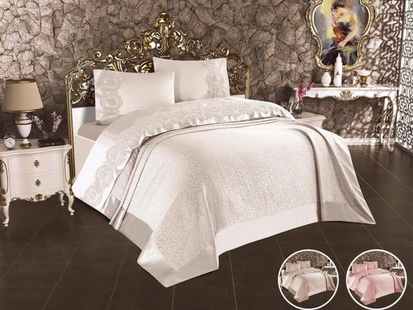 

carmen french laced double pique set bedding sets