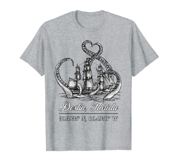 

Destin, Florida Nautical Coordinates Boat Octopus T-Shirt, Mainly pictures