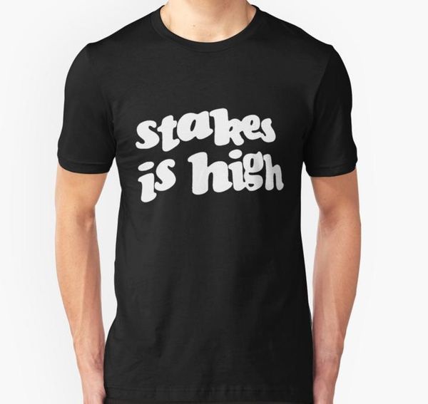 

men's t-shirts men short sleeve tshirt stakes is high de la soul tour shirt t women t-shirt, White;black