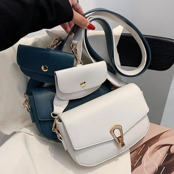 

evening bags small pu leather crossbody for women 2021 simple totes shoulder bag lady designer handbags and purses