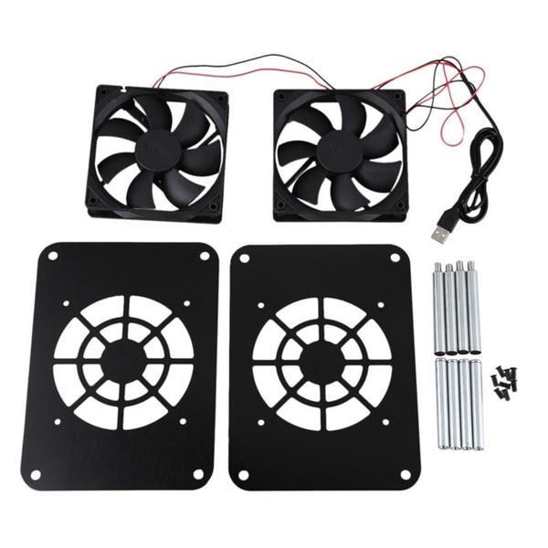 

wireless router cooling fan usb power silent radiator tv box rack lappads