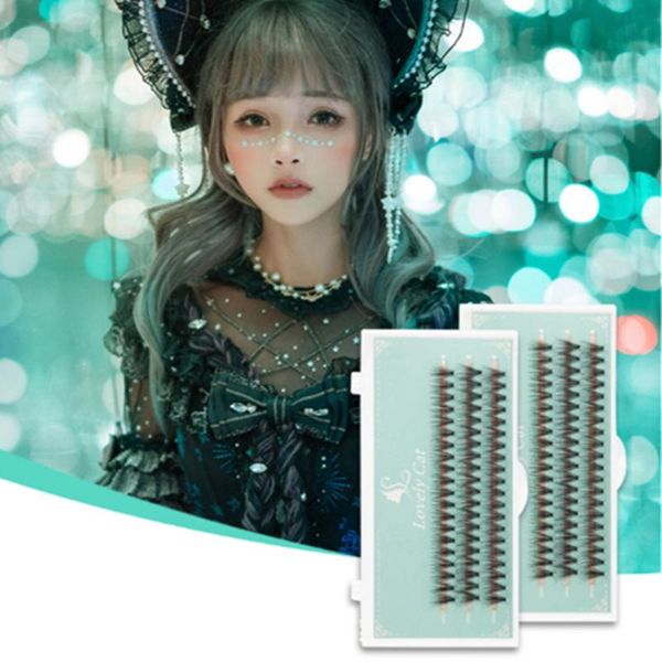 

false eyelashes mink lashes 60pcs extension natural thick fluffy 3d individual