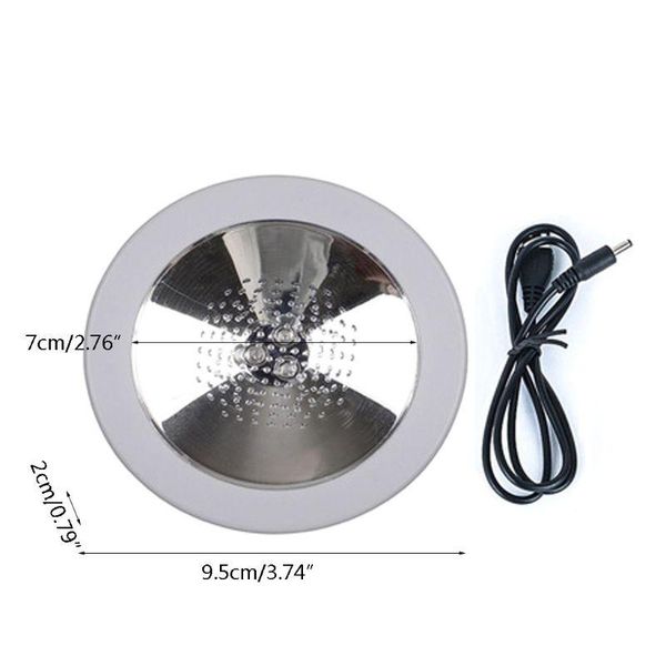 

mats & pads b9hf led luminous round bottle mat white/colorful light glass cup pad for beer wine cocktail home party club bar decor