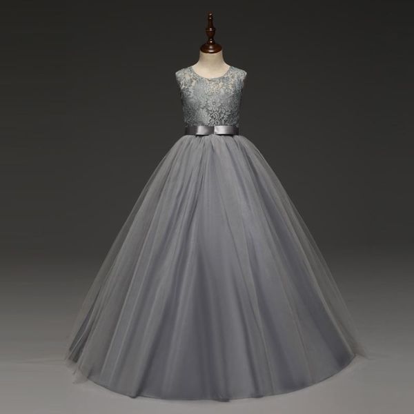 

girl's dresses 2021 kids for girls wedding girl dress sleeveless elegant princess party pageant formal children clothes vestidos, Red;yellow