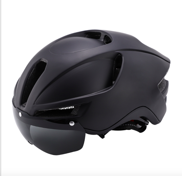 

bicycle helmet, mountain bike riding sports outdoor roller skating rechargeable lamp cycling caps & masks, Black