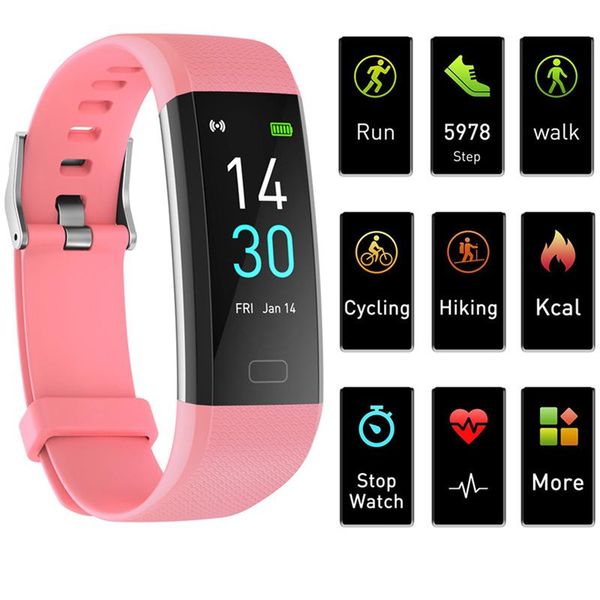 

smart wristbands s5 second generation sports heart rate meter step waterproof ip68 taking temperature health blood pressure bracelet