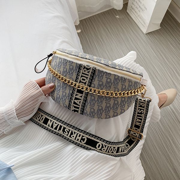 

luxury handbags 2021 new korean fashion embroidered canvas breast women's net red foreign style letter messenger single shoulder bag