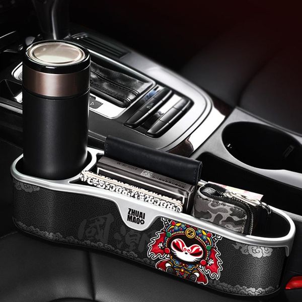 

car organizer 2x seat side slit filler storage box pocket holder auto supplies 85df