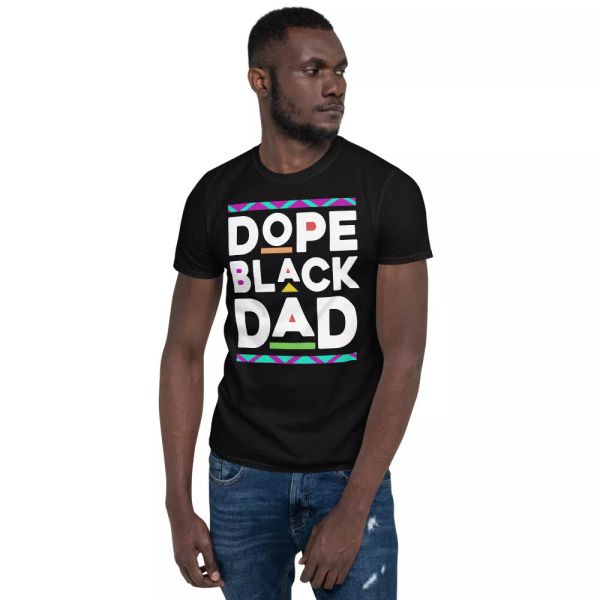 

Dope Black Dad Cool Black Juneteenth Father's Day Shirt, White;black