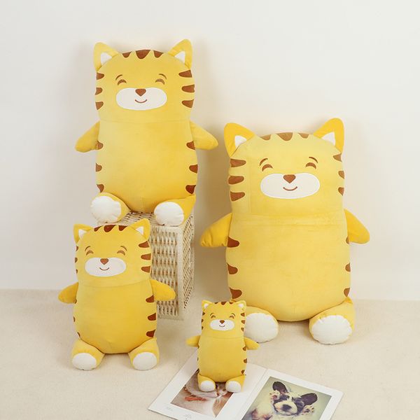

ins freshly sleeping pillow cute tiger biscuit doll plush toy home office backrest pad pillow