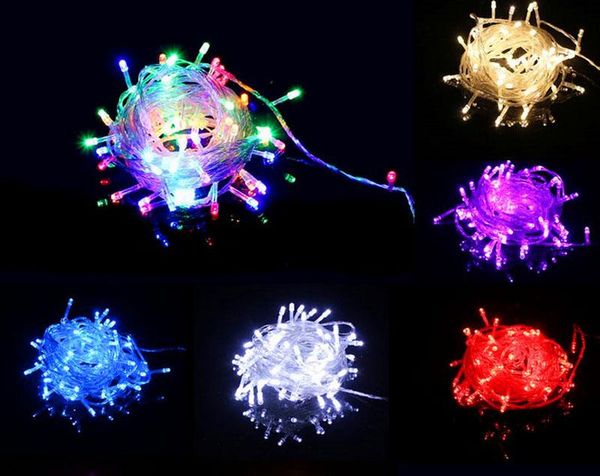 

waterproof 110v/220v 100 led holiday string lights for christmas festival party fairy colorful xmas strips