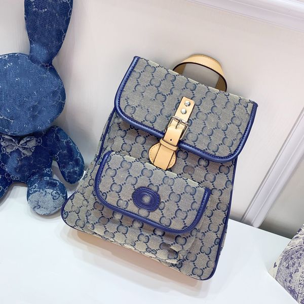 

brand kids blue bags designer backpack size 25*18*10