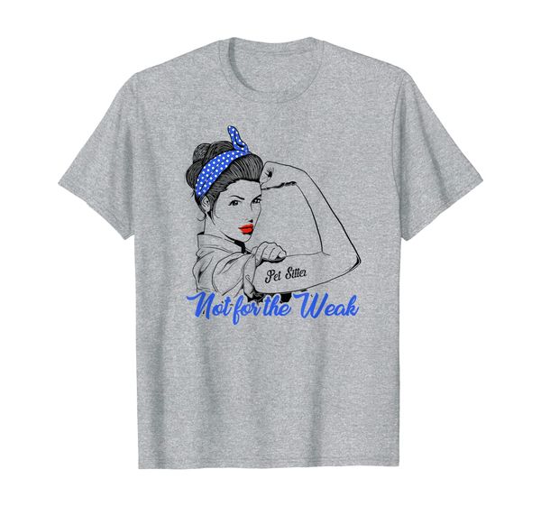 

pet sitter wife husband gift strong woman t-shirt, White;black